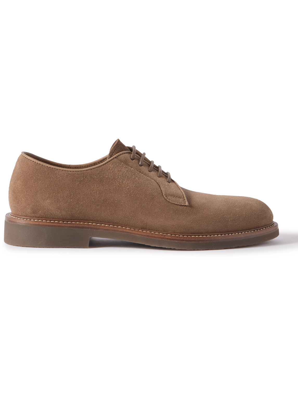 Brunello Cucinelli Suede Derby Shoes - Men