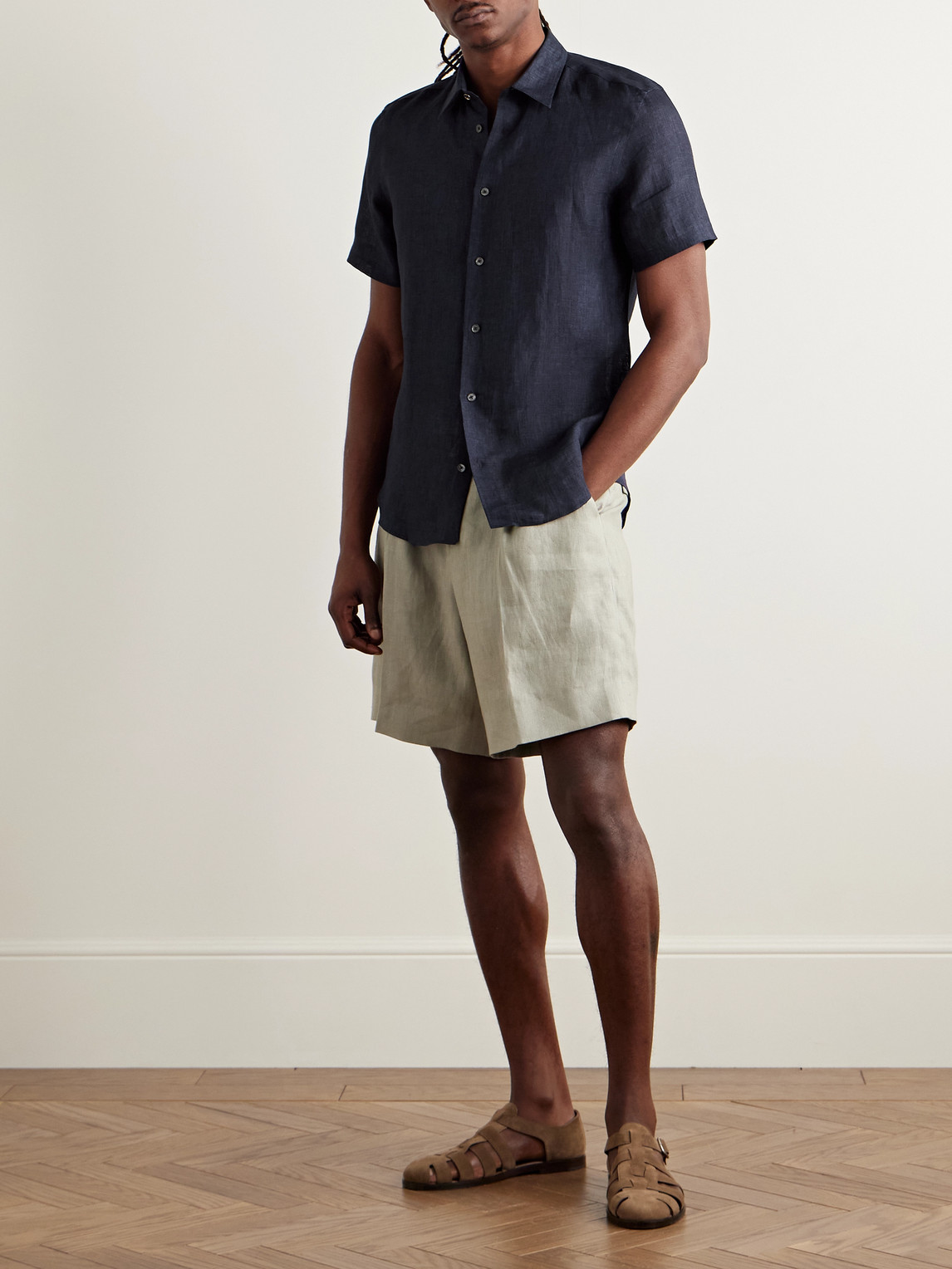 PAUL SMITH SLIM-FIT LINEN SHIRT