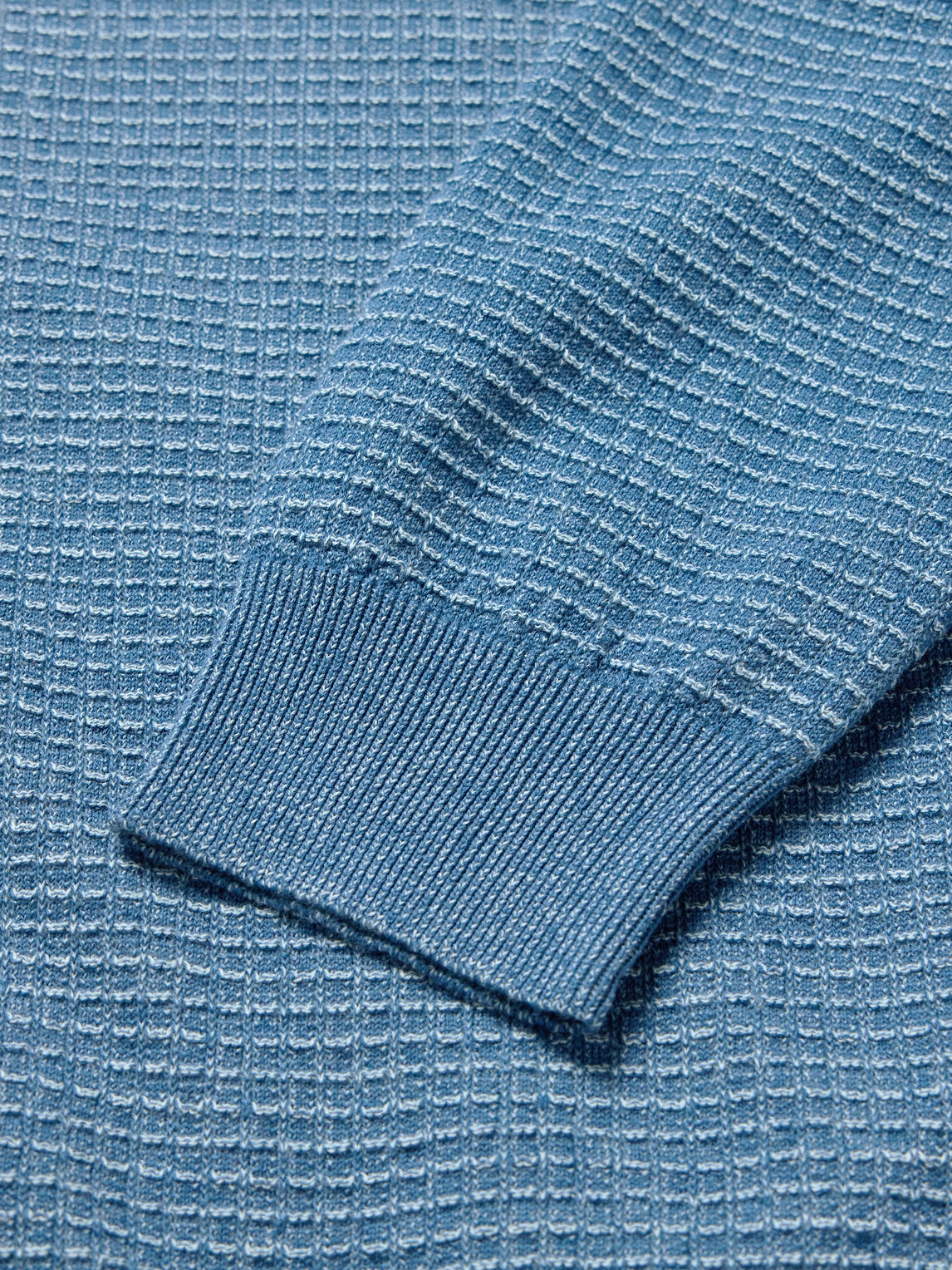 PAUL SMITH WAFFLE-KNIT COTTON AND LINEN-BLEND CARDIGAN