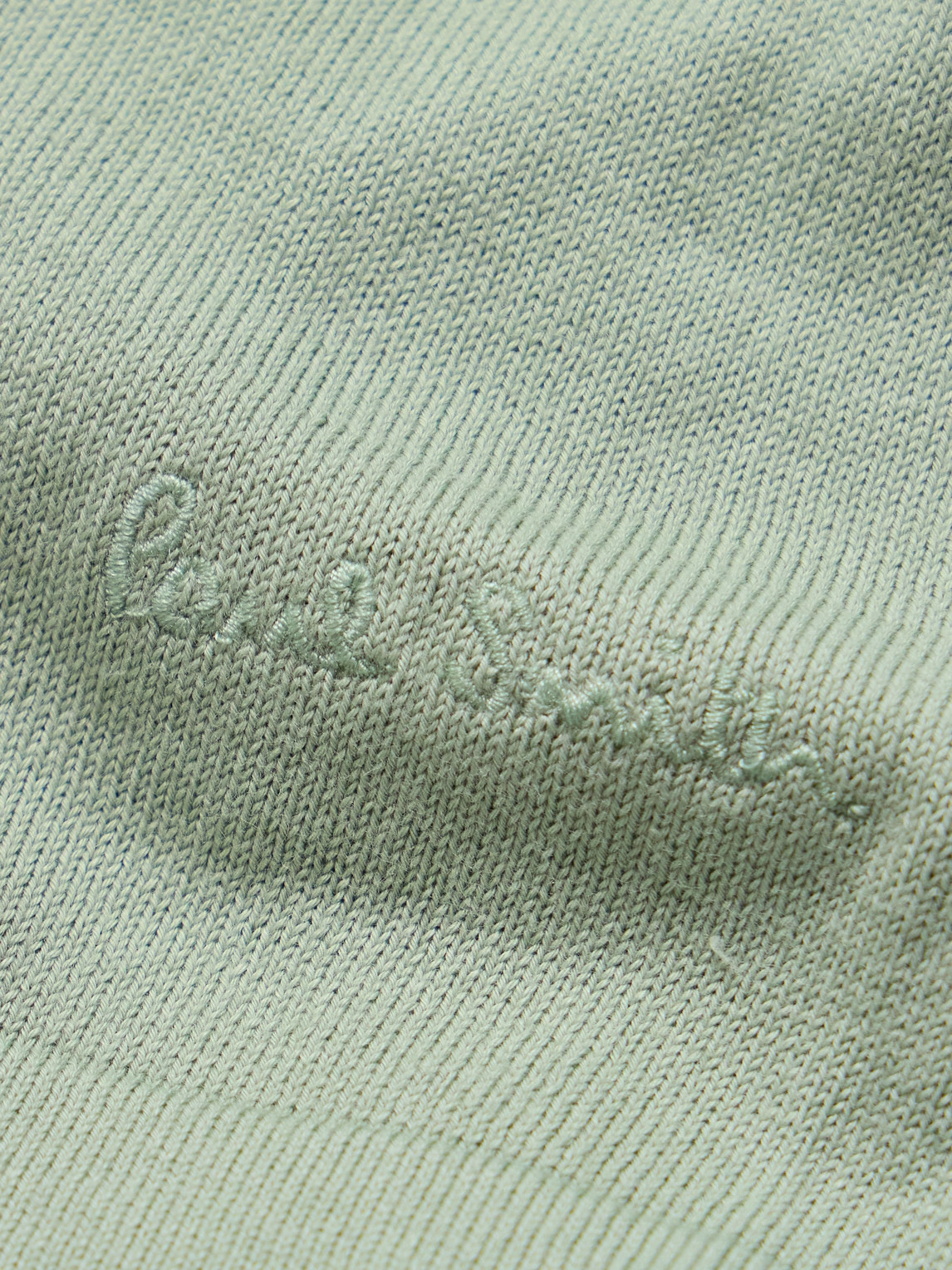 Shop Paul Smith Logo-embroidered Organic Cotton Polo Shirt In Green