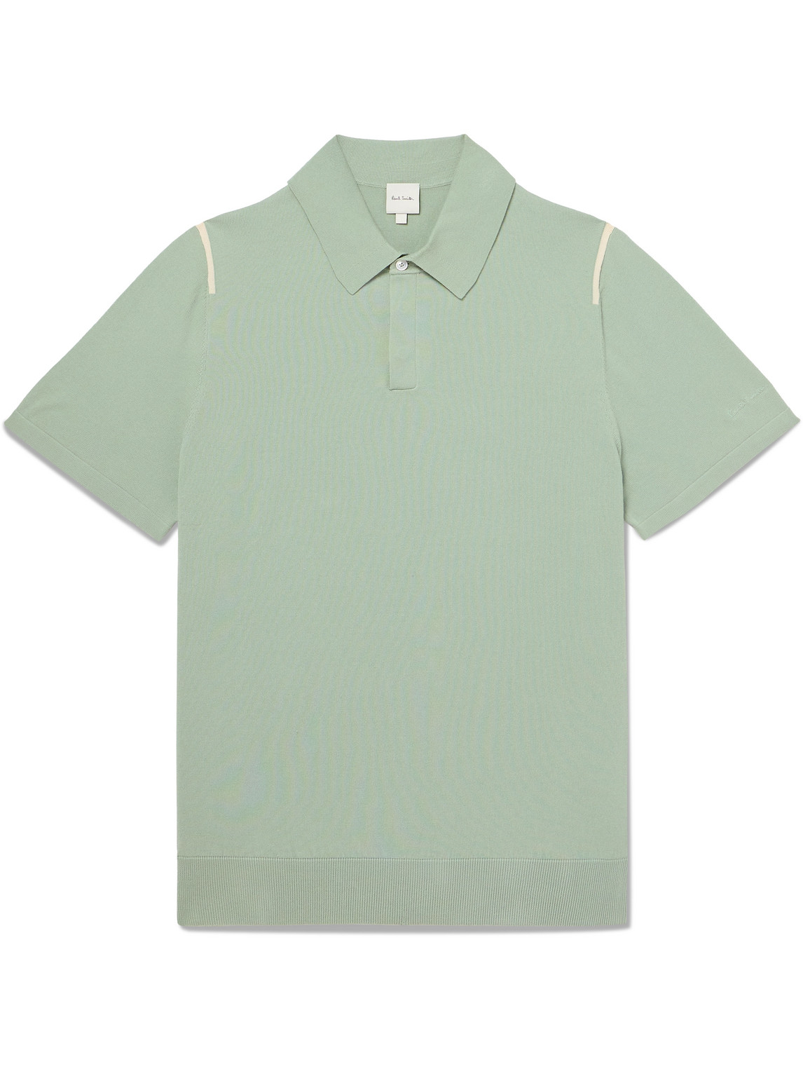 Paul Smith Logo-embroidered Organic Cotton Polo Shirt In Green