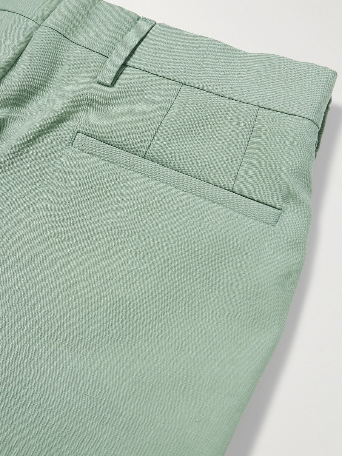 PAUL SMITH STRAIGHT-LEG LINEN BERMUDA SHORTS
