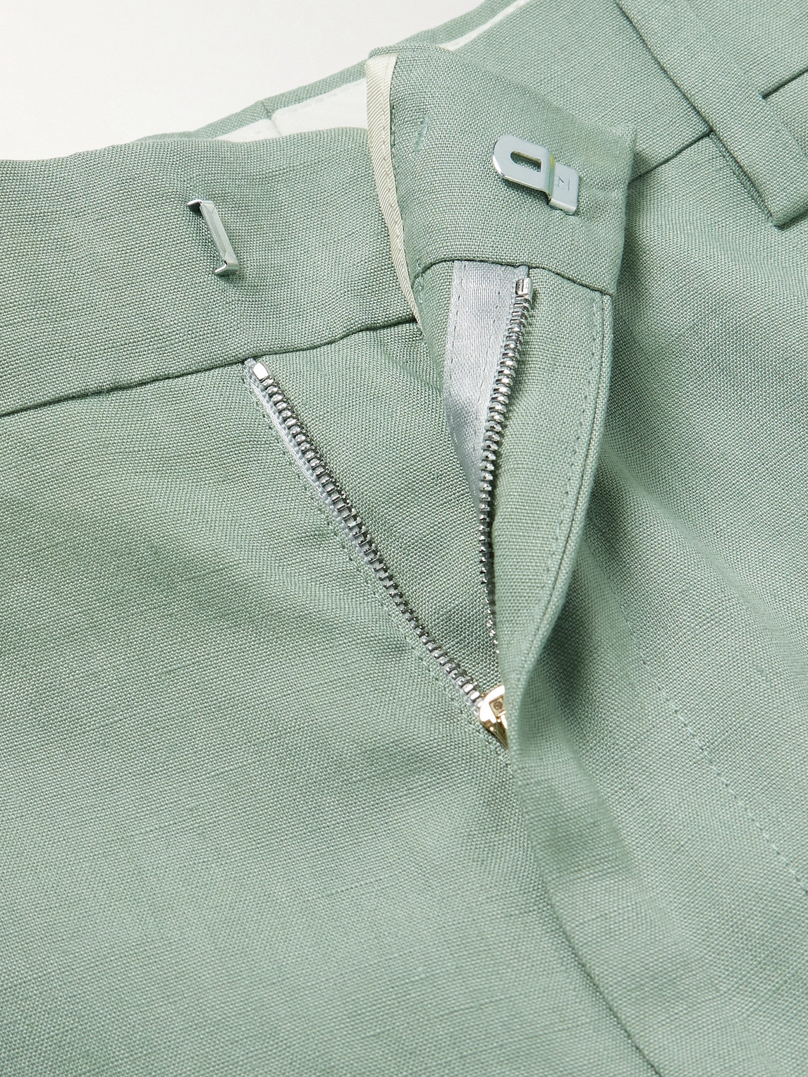 PAUL SMITH STRAIGHT-LEG LINEN BERMUDA SHORTS