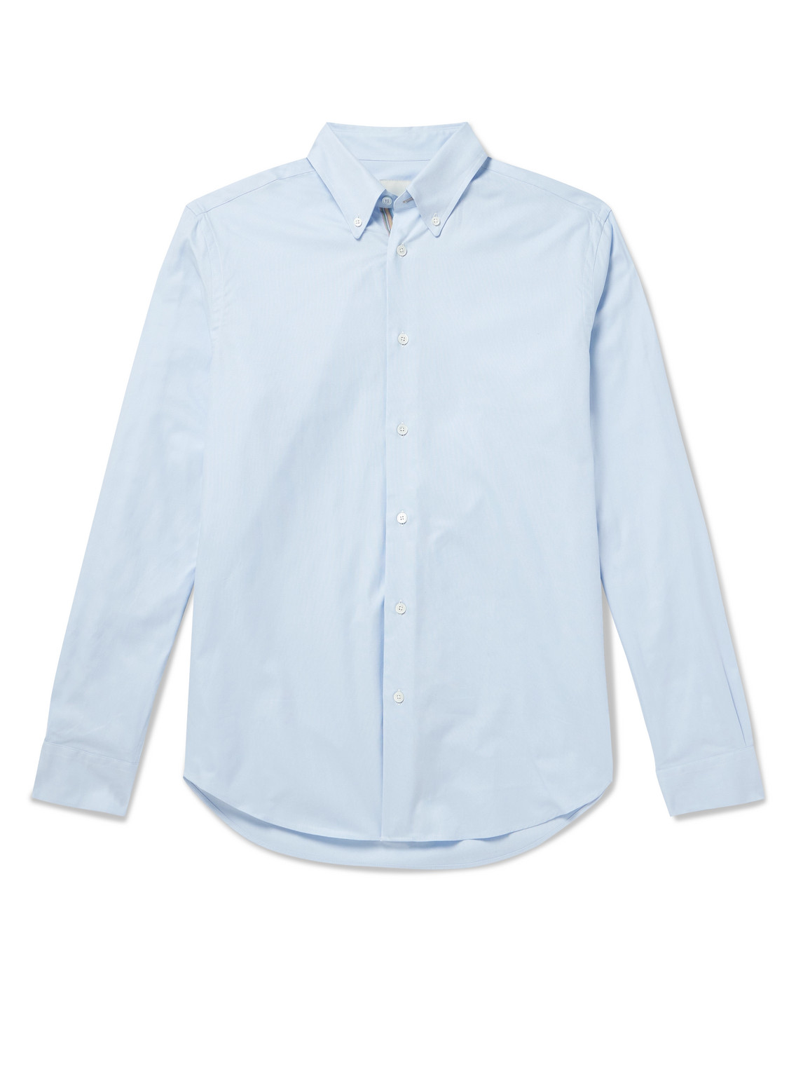 Paul Smith Button-down Collar Cotton Oxford Shirt In Blue