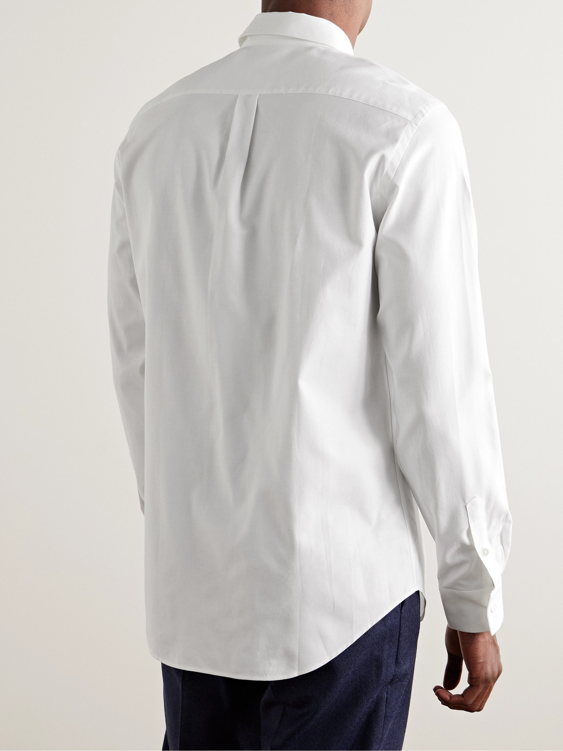 Shop Paul Smith Button-down Collar Cotton Oxford Shirt In White