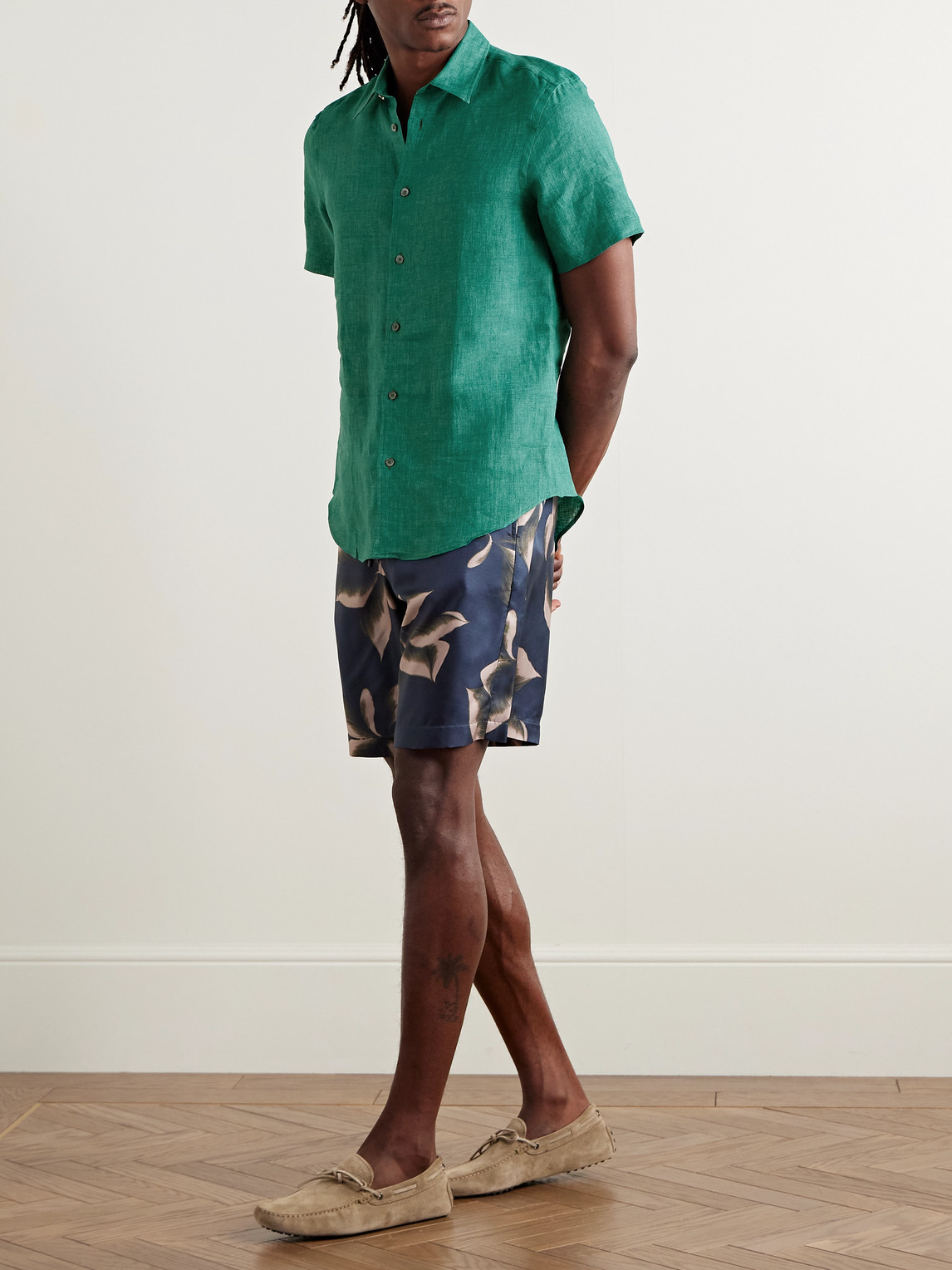PAUL SMITH SLIM-FIT LINEN SHIRT