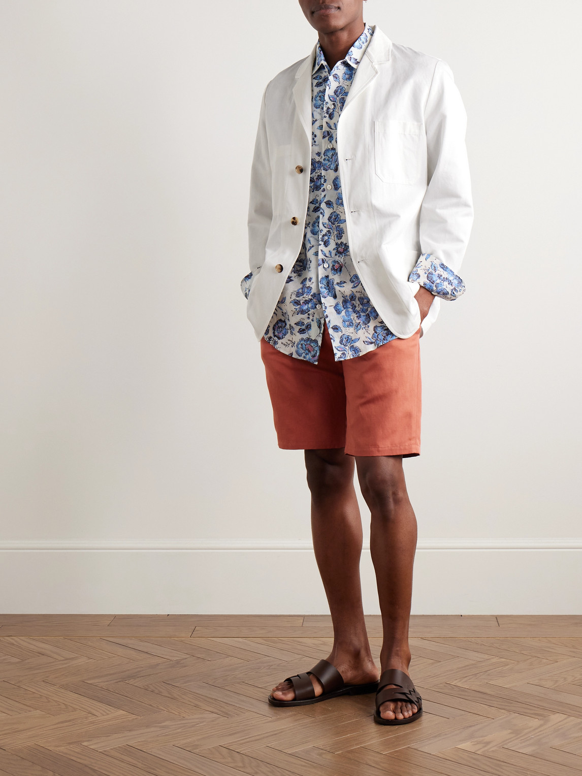 PAUL SMITH UNSTRUCTURED LINEN BLAZER
