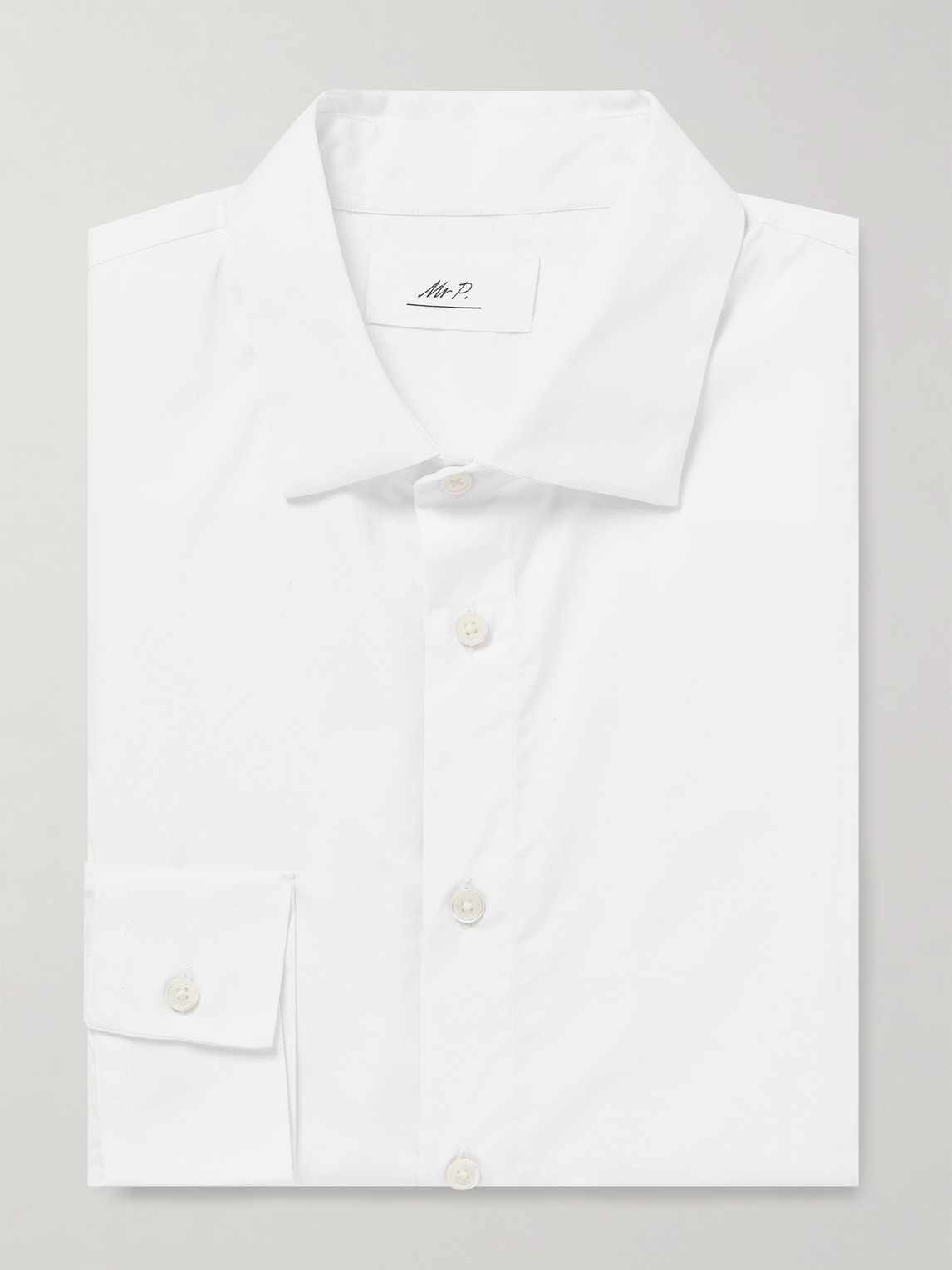 MR P. Slim-Fit Cotton-Poplin Shirt - Men