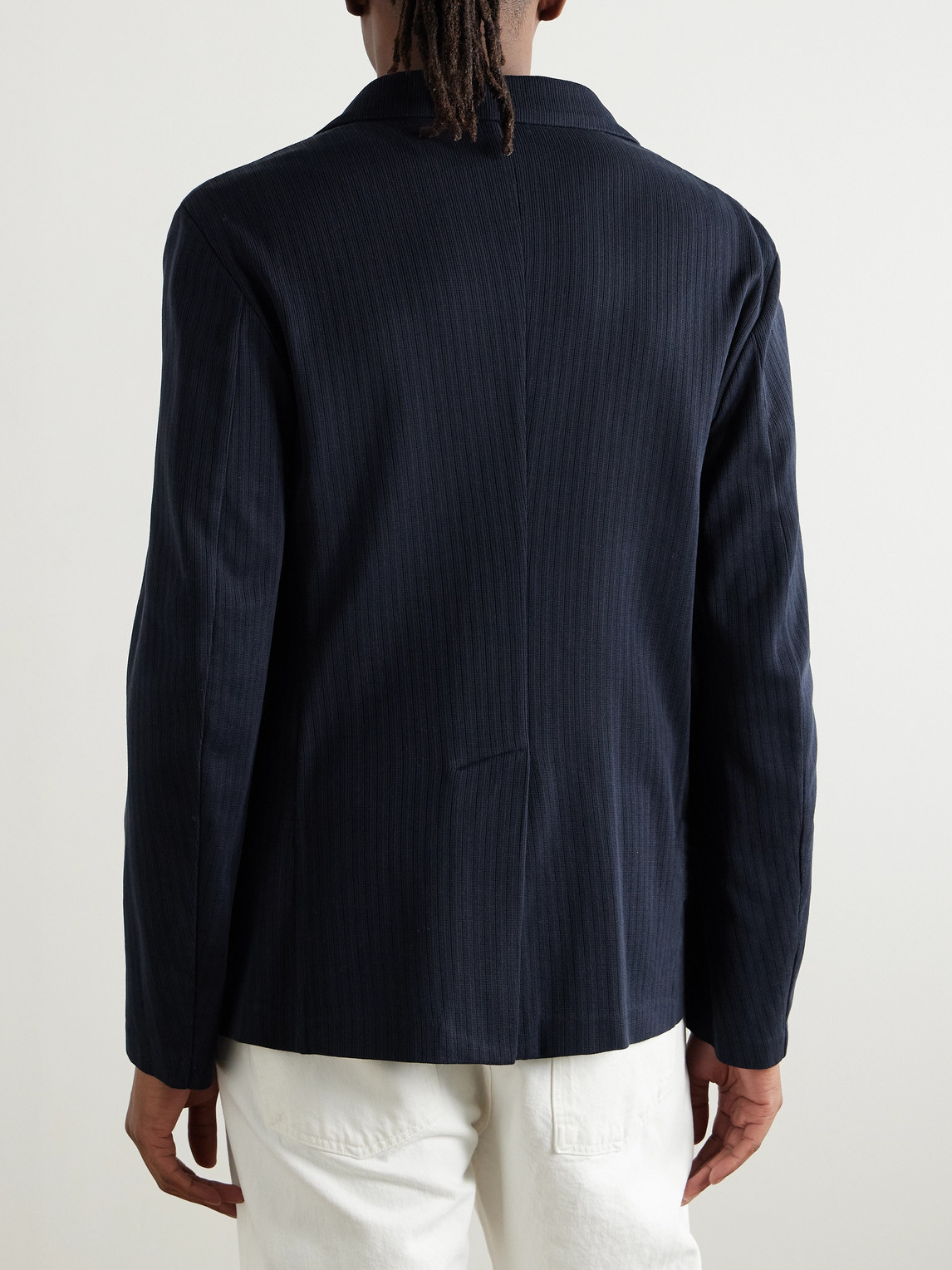 BARENA VENEZIA TORCEO RIBBED COTTON-JERSEY BLAZER