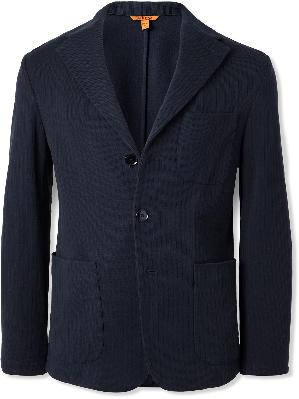 BARENA VENEZIA TORCEO RIBBED COTTON-JERSEY BLAZER