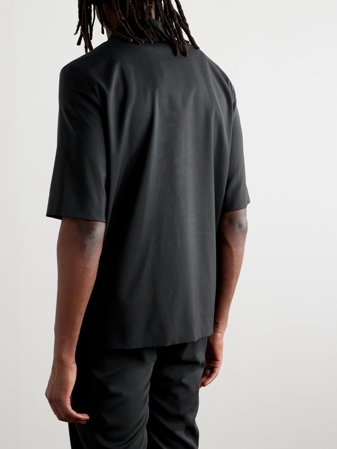 BARENA VENEZIA ATILA CAMP-COLLAR WOOL SHIRT