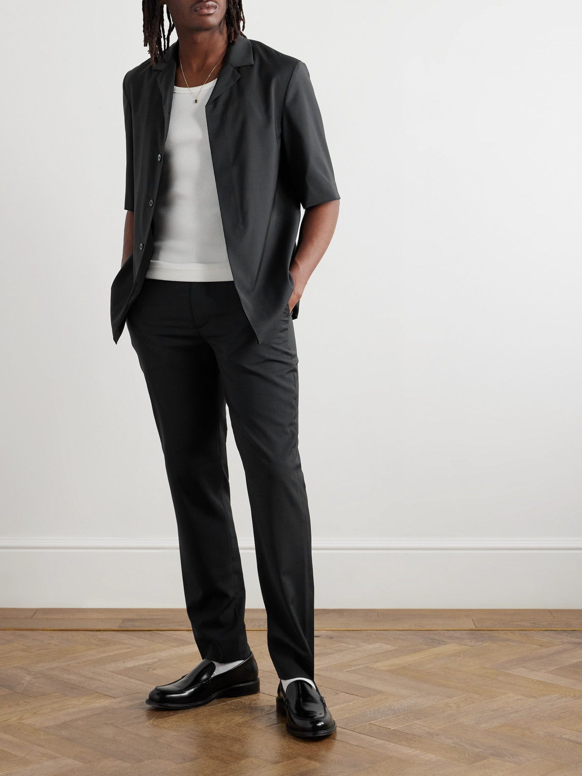 BARENA VENEZIA ATILA CAMP-COLLAR WOOL SHIRT