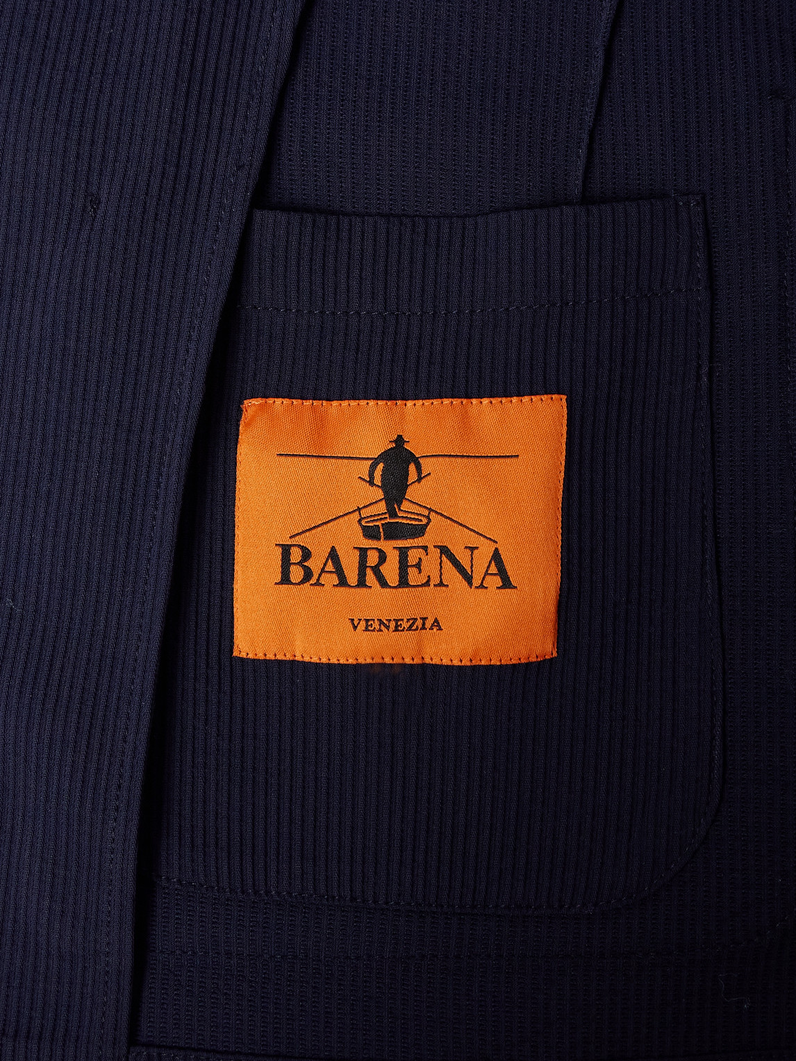 BARENA VENEZIA BORGO UNSTRUCTURED RIBBED WOOL-BLEND JERSEY SUIT JACKET