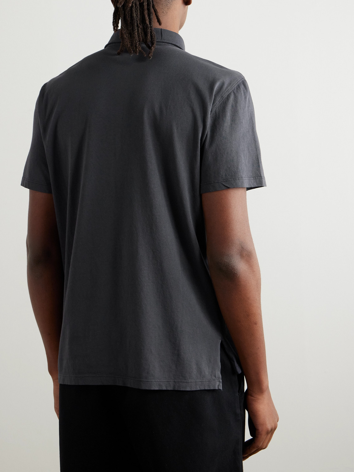 BARENA VENEZIA SPILO GARMENT-DYED COTTON-JERSEY POLO SHIRT