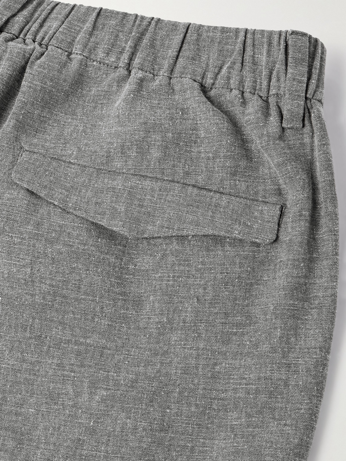 BARENA VENEZIA PINCO TAPERED LINEN-BLEND TROUSERS