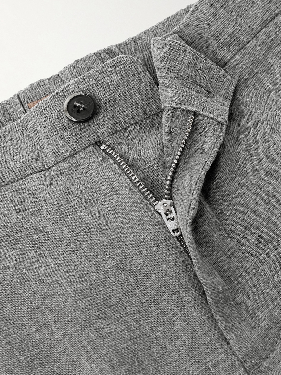 BARENA VENEZIA PINCO TAPERED LINEN-BLEND TROUSERS