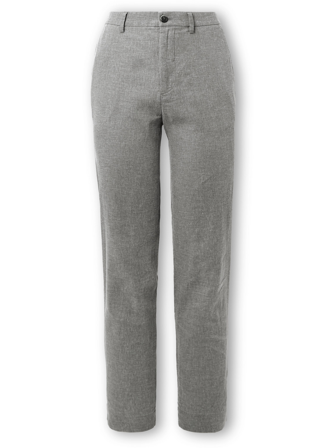Barena Venezia Pinco Tapered Linen-blend Trousers In Gray
