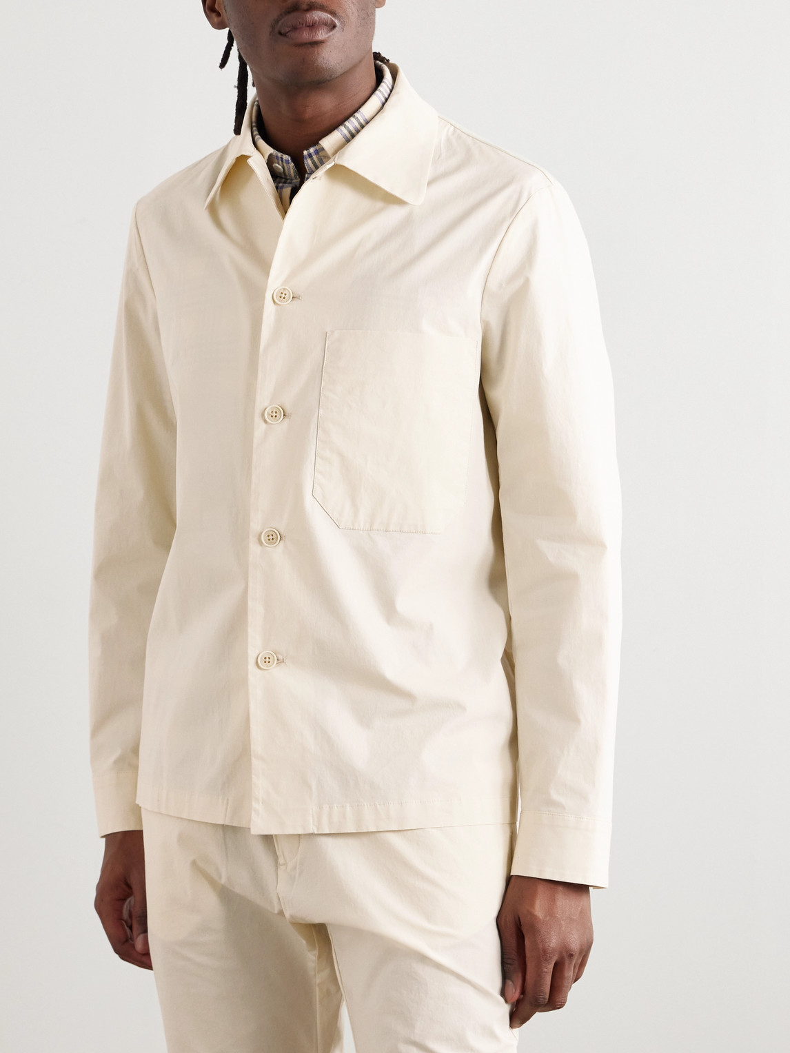 BARENA VENEZIA CEDRONE COTTON-BLEND OVERSHIRT