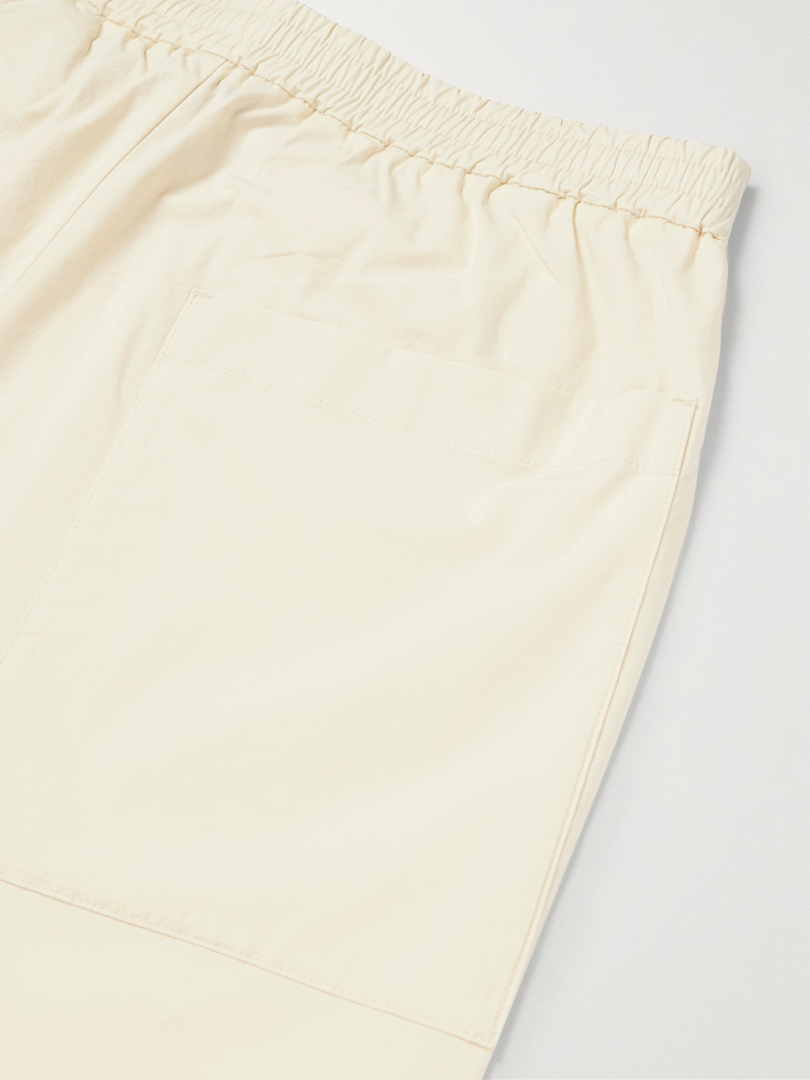 BARENA VENEZIA BATIVOGA STRAIGHT-LEG GARMENT-DYED COTTON-BLEND TROUSERS 