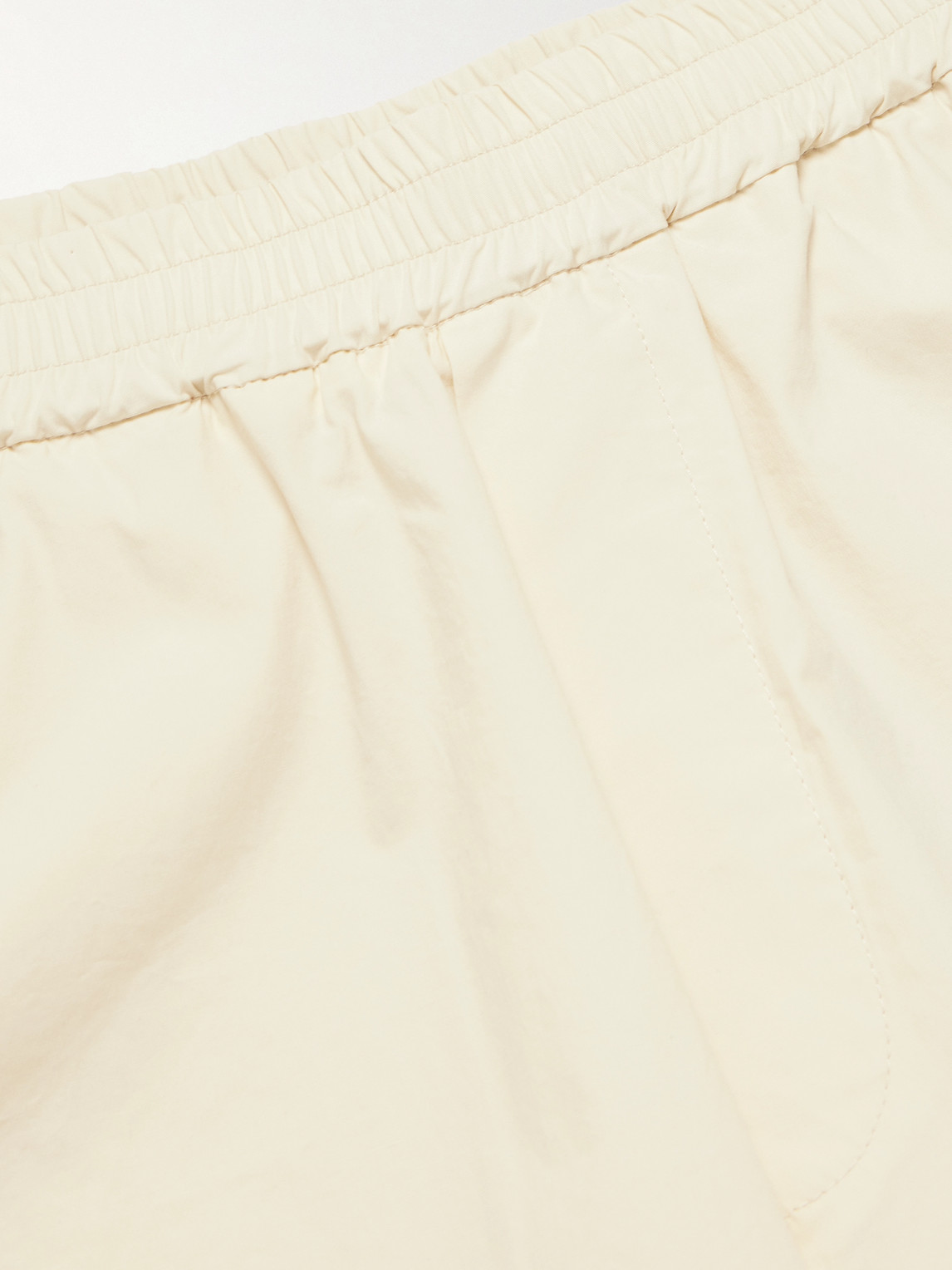BARENA VENEZIA BATIVOGA STRAIGHT-LEG GARMENT-DYED COTTON-BLEND TROUSERS 
