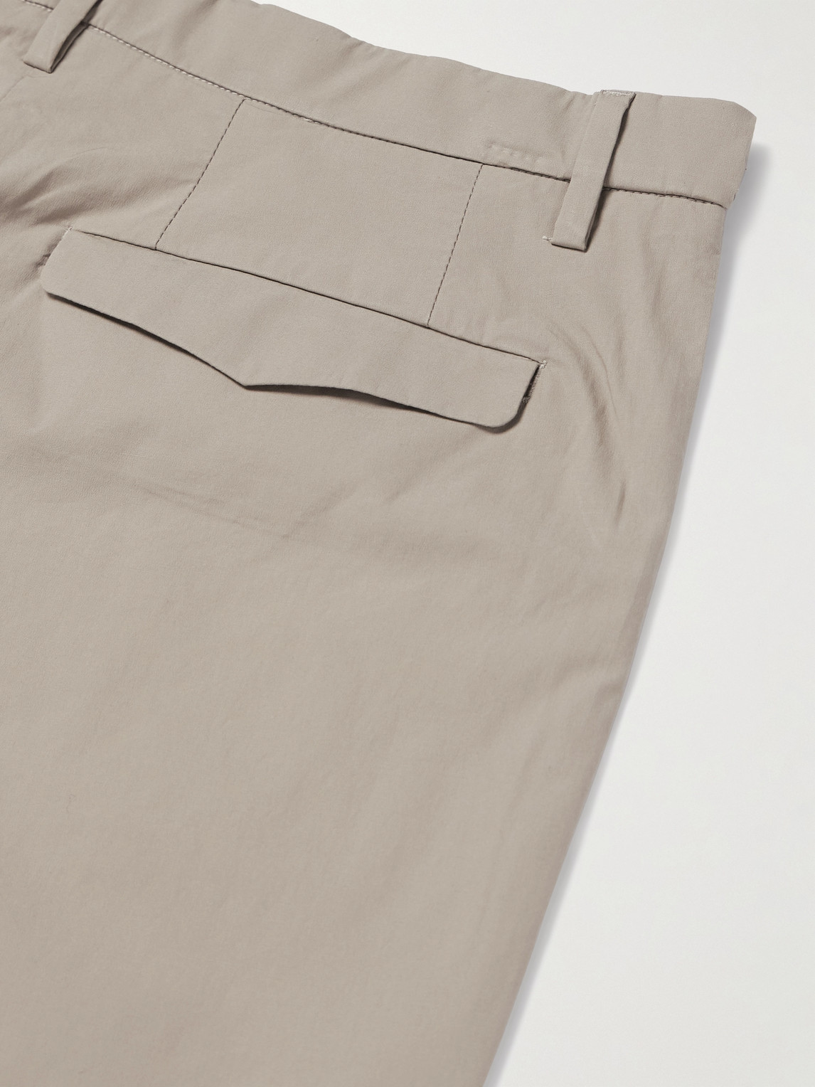 BARENA VENEZIA MASCO STRAIGHT-LEG PLEATED COTTON-BLEND TROUSERS