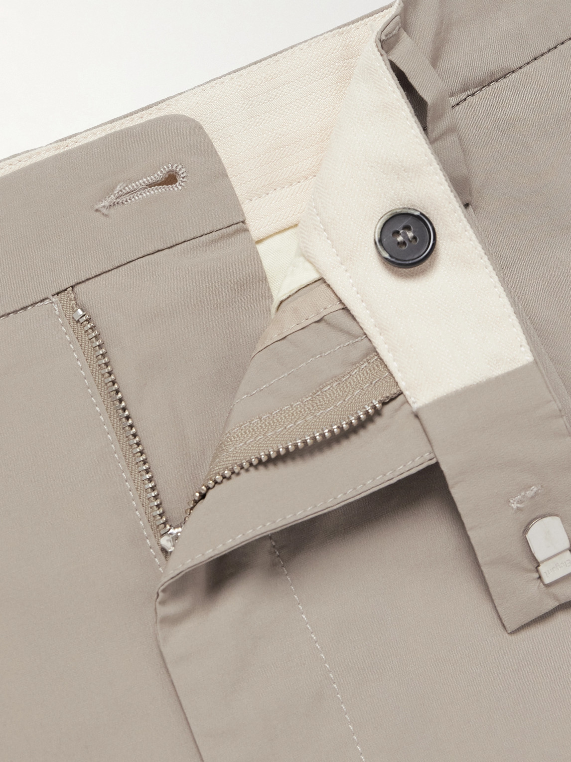 BARENA VENEZIA MASCO STRAIGHT-LEG PLEATED COTTON-BLEND TROUSERS