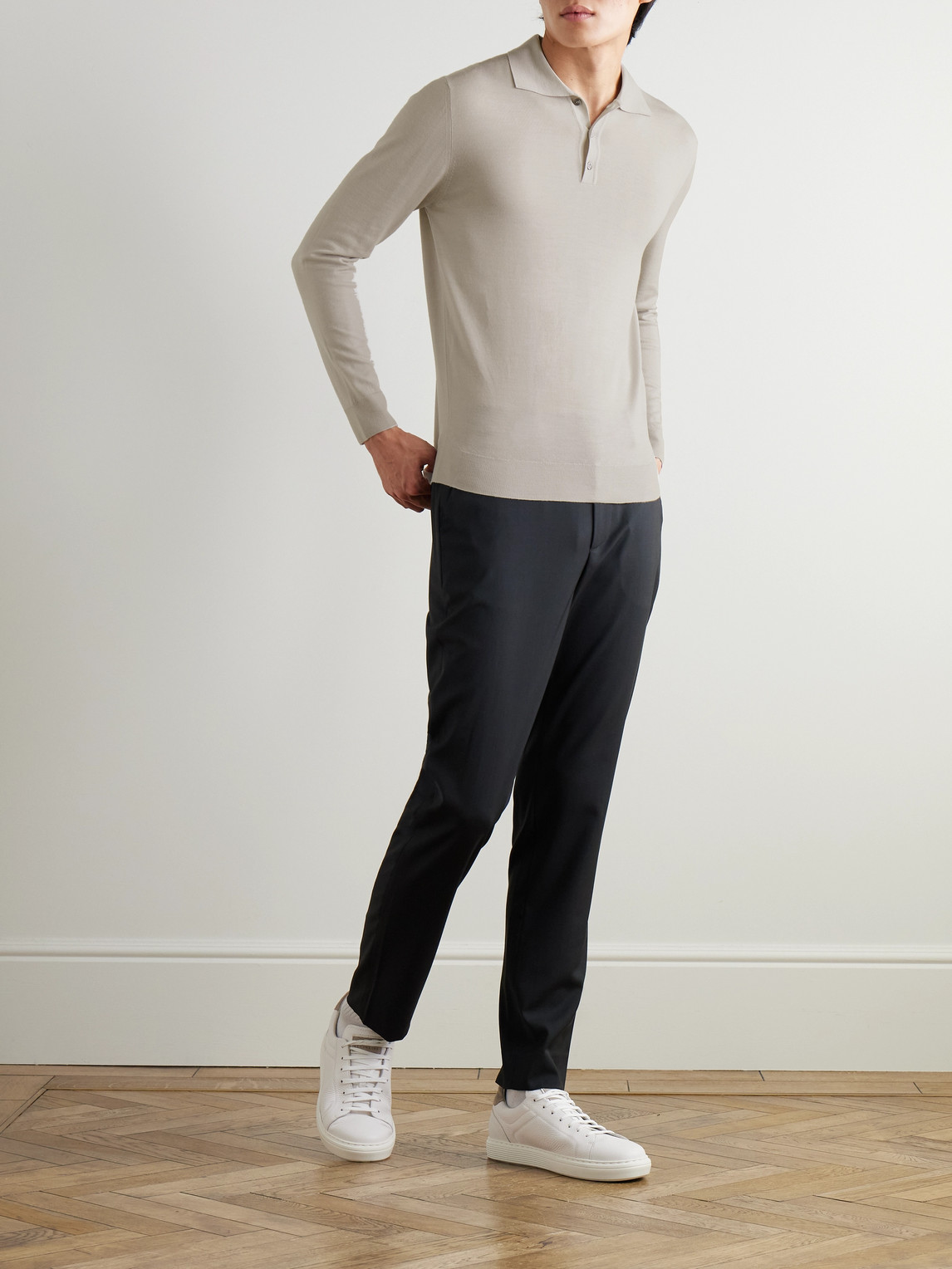 BARENA VENEZIA PINCO STRAIGHT-LEG VIRGIN WOOL TROUSERS