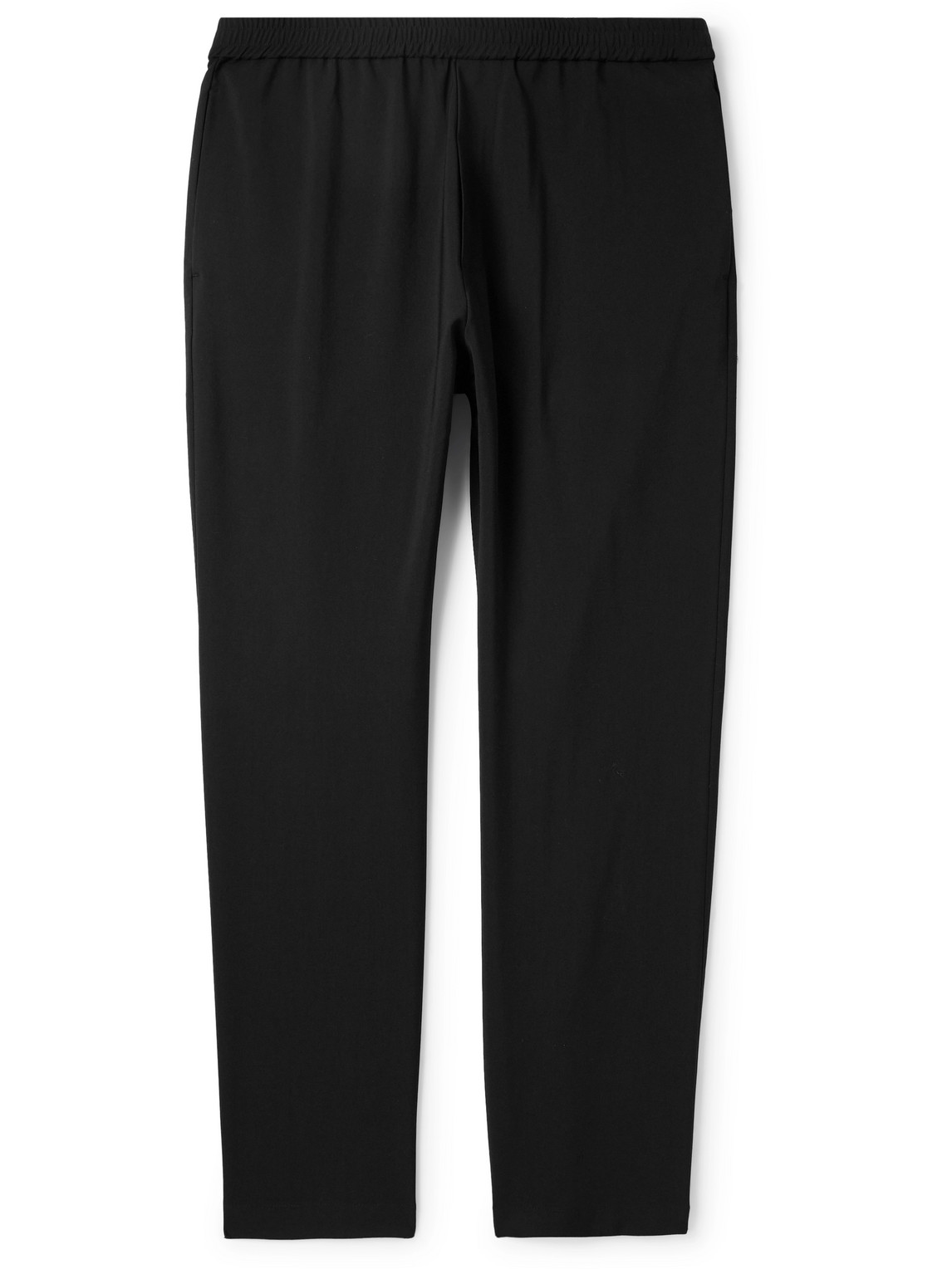 Barena Venezia Riobarbo Tapered Tropical Virgin Wool-crepe Trousers In Black