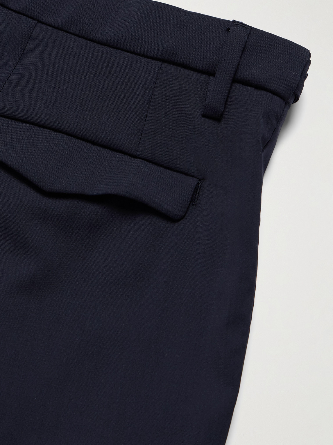 BARENA VENEZIA TAPERED PLEATED VIRGIN WOOL SUIT TROUSERS 