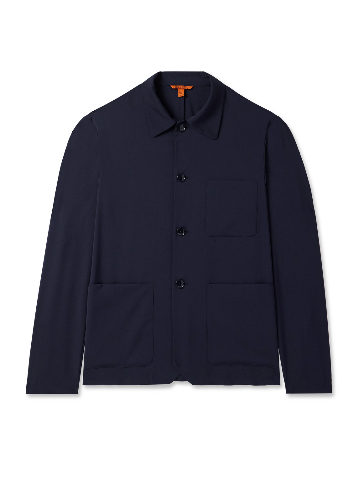 Barena Venezia Visal Wool Overshirt In Blue