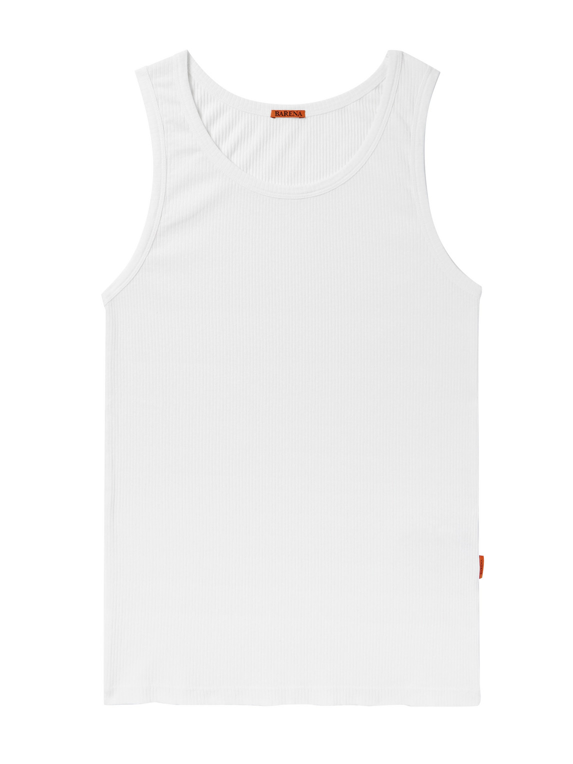 Barena Venezia Ribbed Stretch Cotton And Linen-blend Tank In White