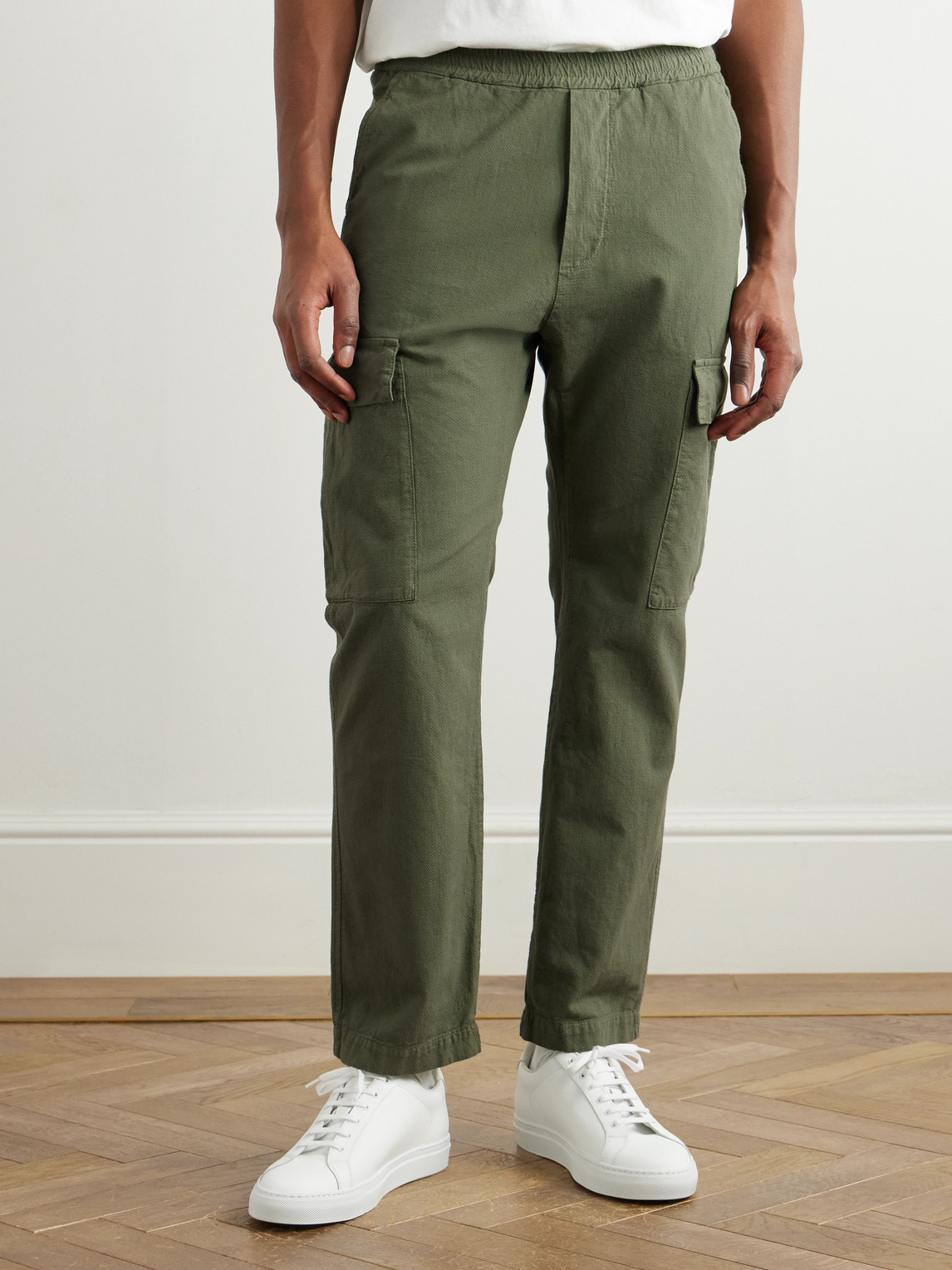 BARENA VENEZIA STRAIGHT-LEG COTTON-TWILL CARGO TROUSERS