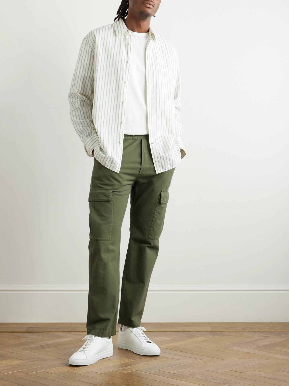 BARENA VENEZIA STRAIGHT-LEG COTTON-TWILL CARGO TROUSERS