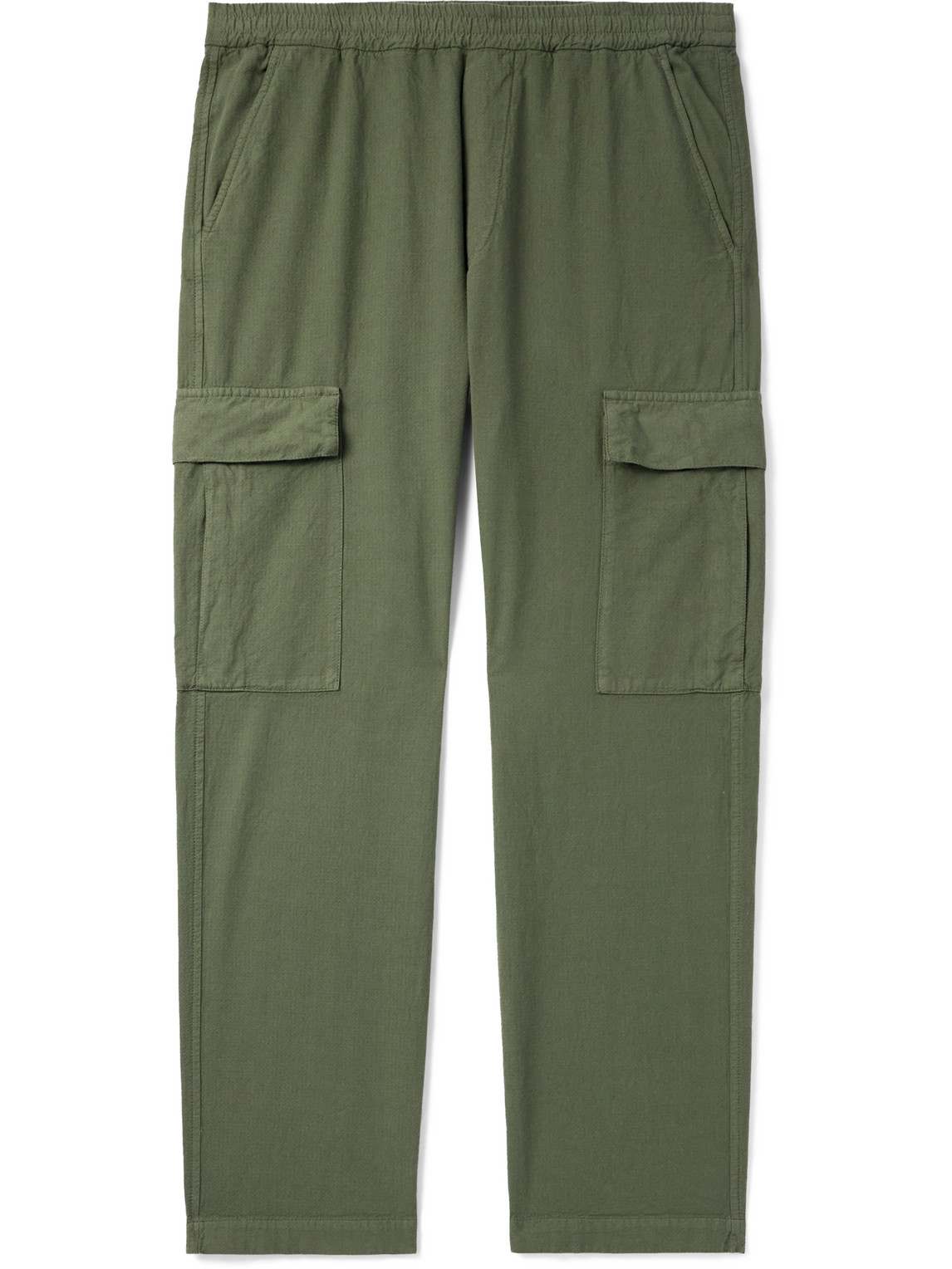 Barena Venezia Straight-leg Cotton-twill Cargo Trousers In Green