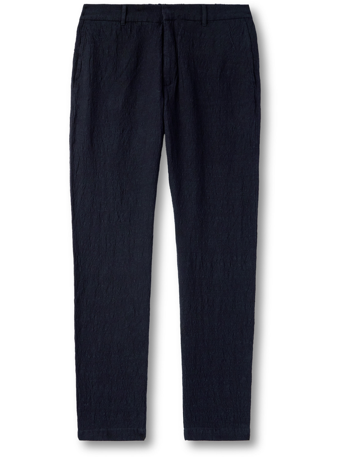 Barena Venezia Slim-fit Straight-leg Cotton-blend Suit Trousers In Blue