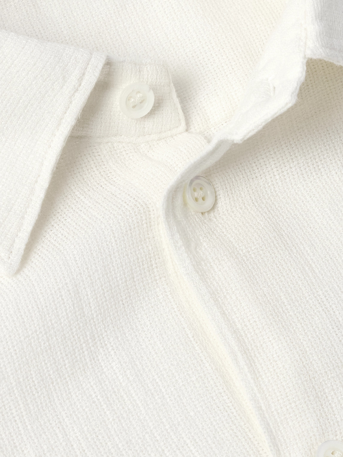 BARENA VENEZIA COTTON AND LINEN-BLEND GAUZE SHIRT