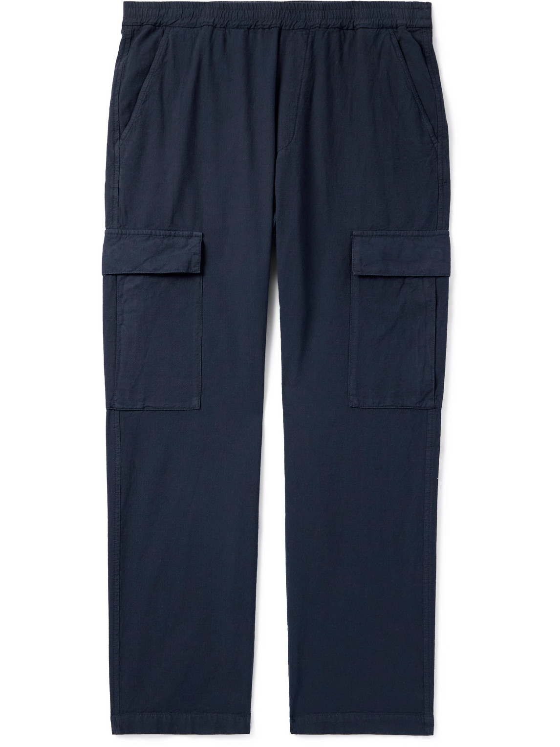 Barena Venezia Straight-leg Cotton-twill Cargo Trousers In Blue