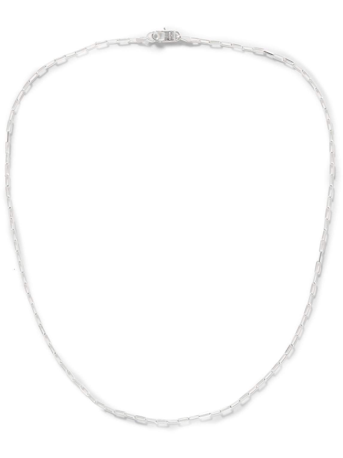 Hatton Labs Sterling Silver Chain Necklace In Metallic