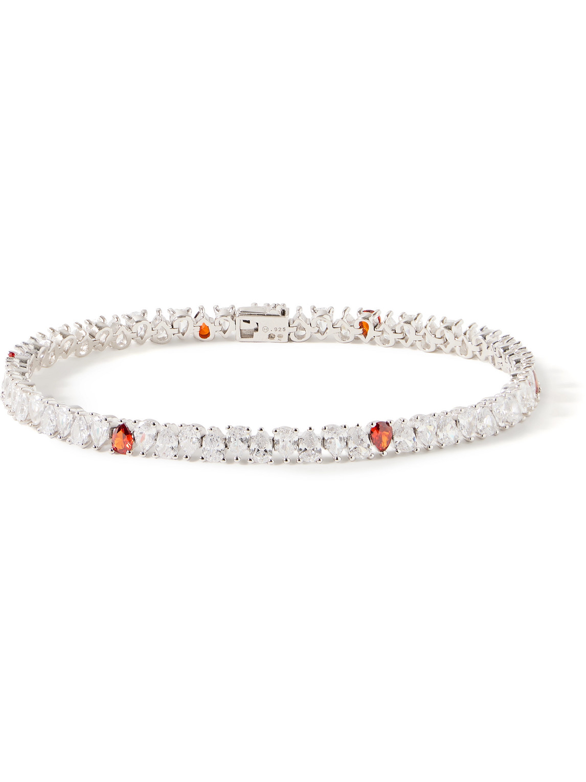 Hatton Labs Sterling Silver Laboratory-grown Crystal Bracelet