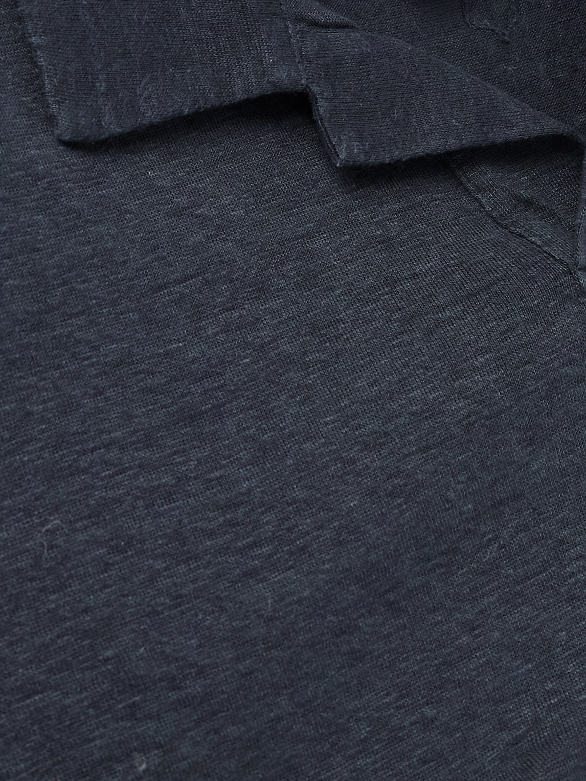 Canali Linen Polo Shirt In Blue