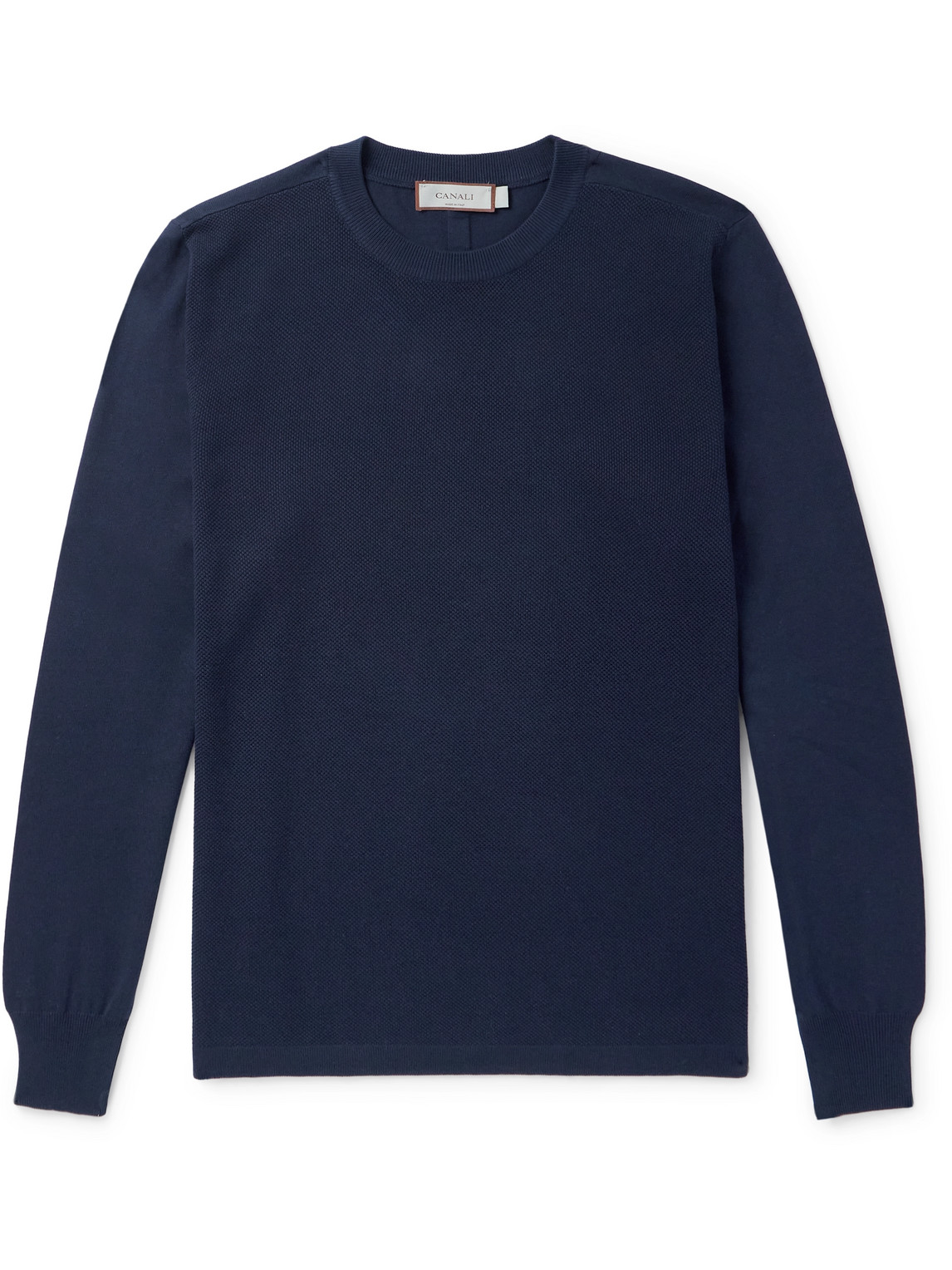 Canali Cotton-Piqué Sweater - Men