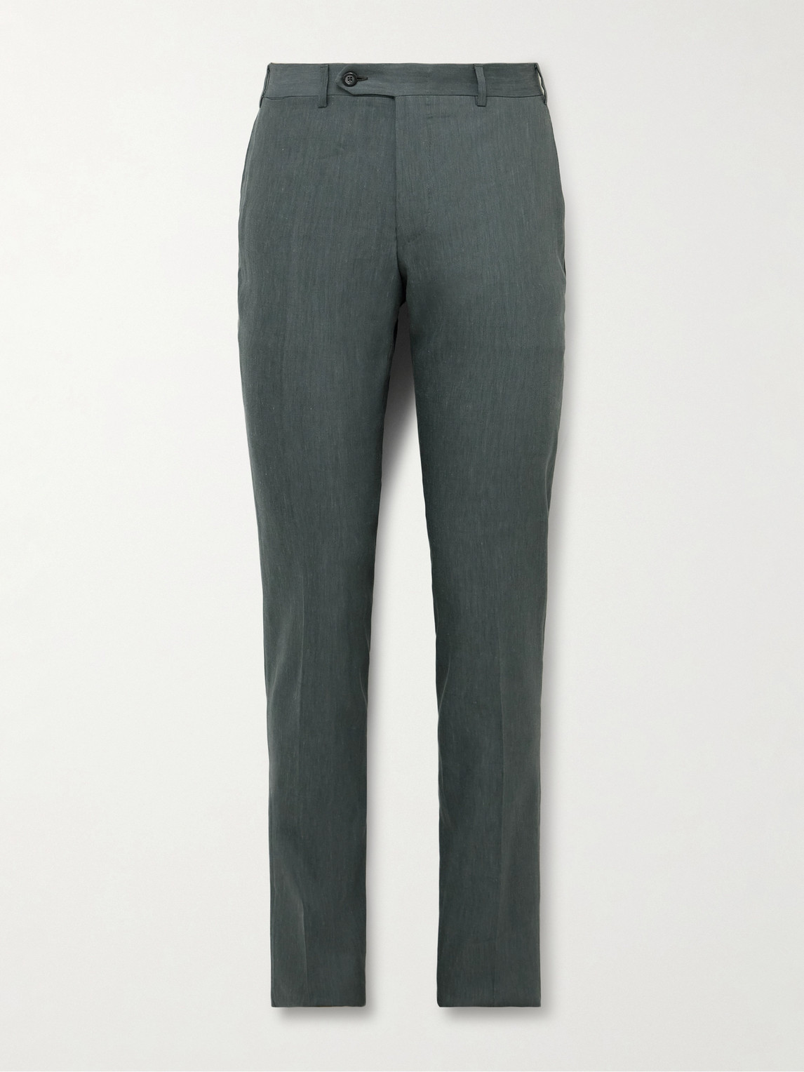 Canali Slim-Fit Linen and Wool-Blend Suit Trousers - Men