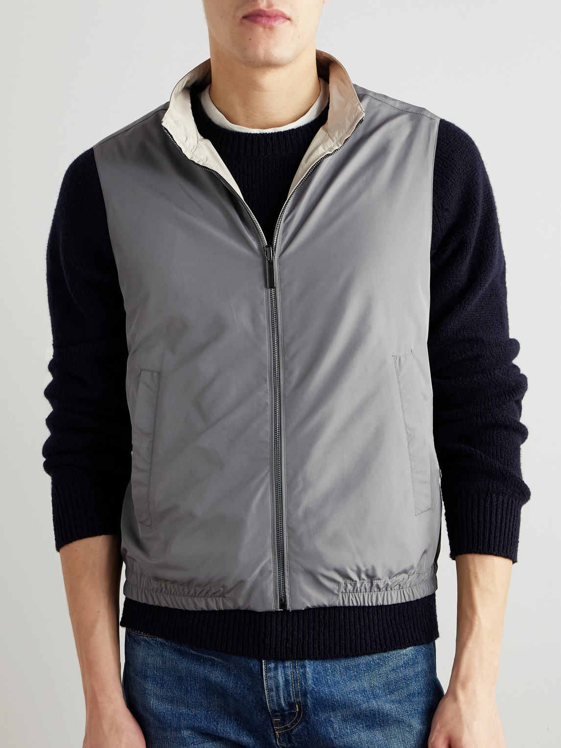 CANALI REVERSIBLE SHELL GILET 