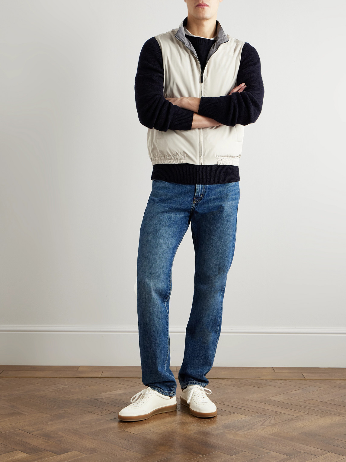 CANALI REVERSIBLE SHELL GILET 