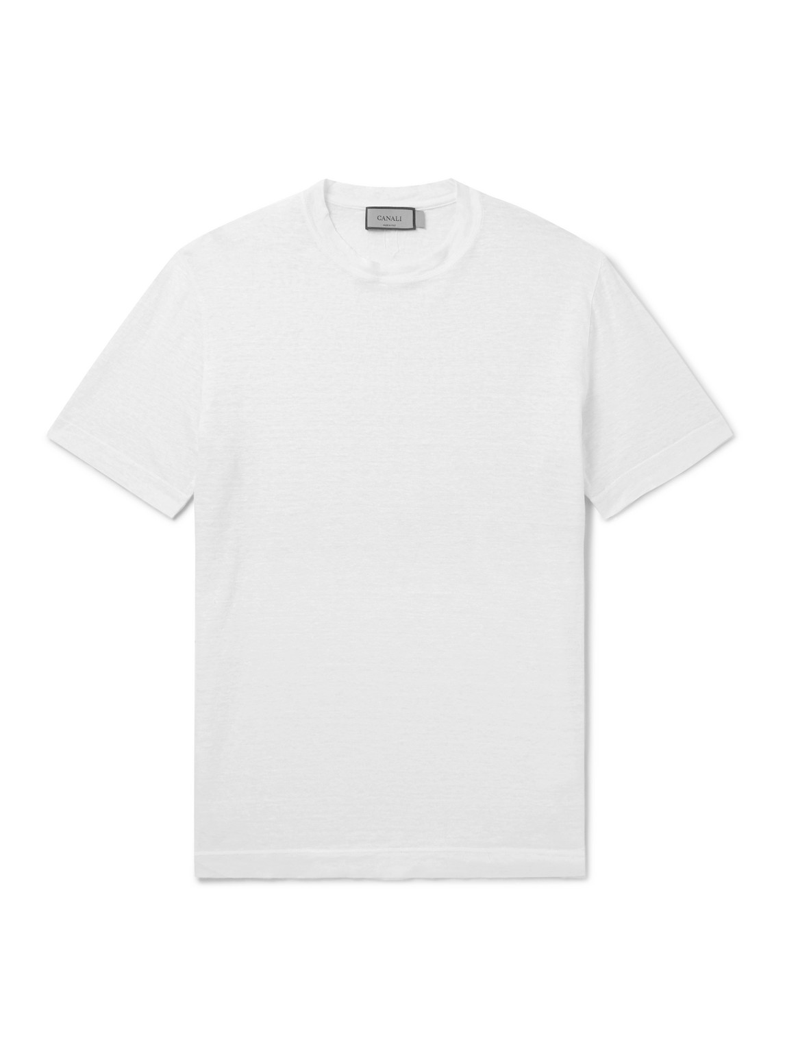 Slim-Fit Linen T-Shirt