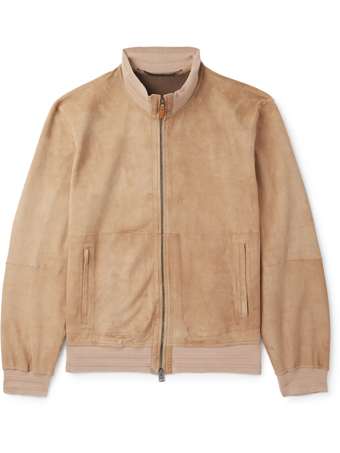 Suede Bomber Jacket