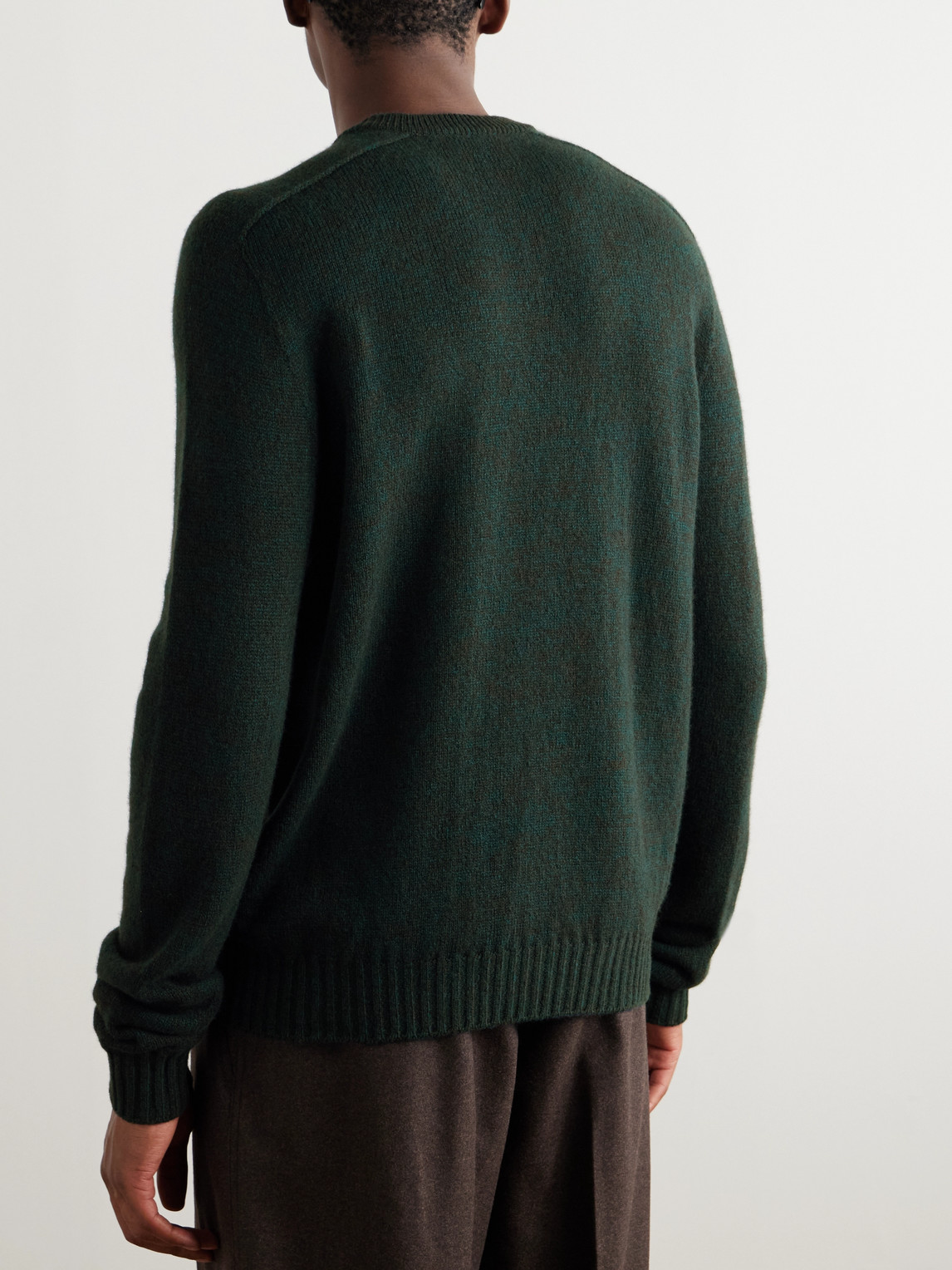 Shop Loro Piana Mastallone Wool Sweater In Green