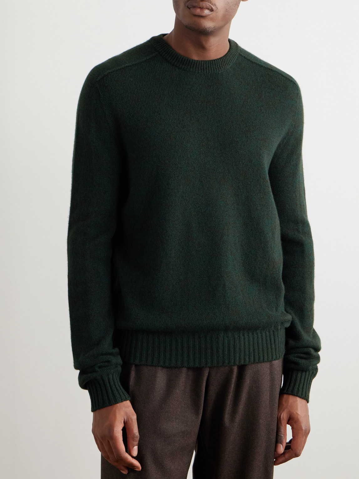 Shop Loro Piana Mastallone Wool Sweater In Green