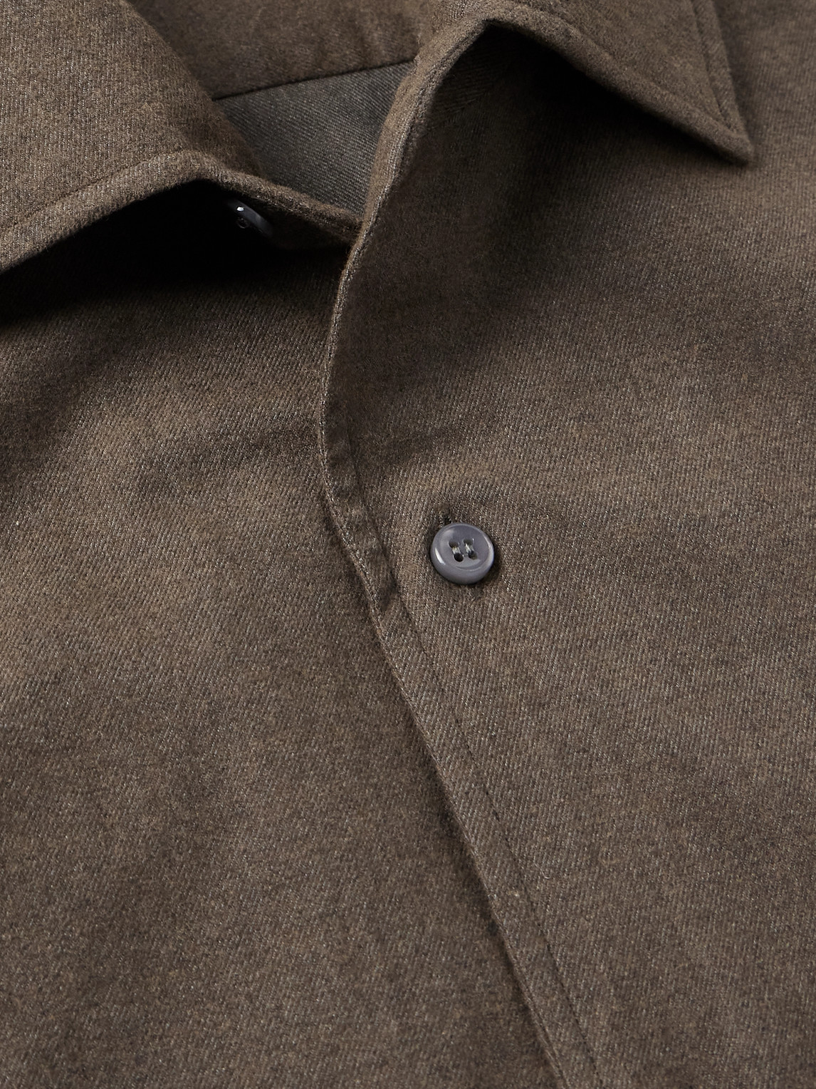 Loro Piana André Cotton-flannel Shirt In Brown