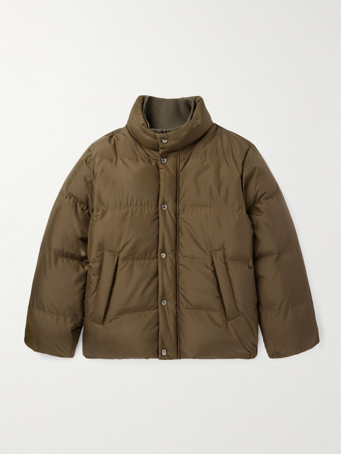 Loro Piana Lucio Quilted Storm System® Silk Jacketen